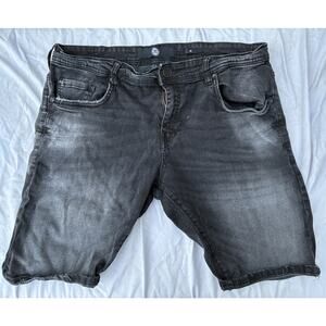Jordan Craig Men's Black Denim Shorts (Jorts) - Size 36 - Summer Streetwear